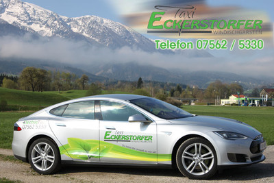 Elektro Tesla von Taxi Eckerstorfer