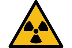 Warnschild - Achtung Strahlung Warnschild - Achtung Strahlung