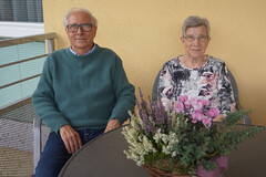 Bgm. Kellnreitner mit Frau Maria Aichinger Bgm. Kellnreitner mit Frau Maria Aichinger