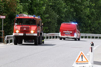 Vorsorglich eingerichtete Wasserentnahmestelle am Dambach Vorsorglich eingerichtete Wasserentnahmestelle am Dambach