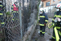 Begutachtung der Brandstelle Begutachtung der Brandstelle
