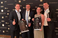 Markus Roth, Obmann der WKOÖ-Fachgruppe UBIT, Wolfgang Ennikl, Geschäftsführer, cubido business solutions, Gabriele Schuh, IT Innovation Manager bei Constantia Flexibles, Andreas Miehle, Leiter Informationstechnik Constantia Flexibles (v.l.) Markus Roth, Obmann der WKOÖ-Fachgruppe UBIT, Wolfgang Ennikl, Geschäftsführer, cubido business solutions, Gabriele Schuh, IT Innovation Manager bei Constantia Flexibles, Andreas Miehle, Leiter Informationstechnik Constantia Flexibles (v.l.)