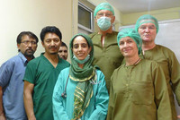 das OP-Team von Fußchirurg Dozent Dr. Ernst Orthner das OP-Team von Fußchirurg Dozent Dr. Ernst Orthner
