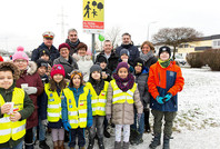 Elternhaltestelle Volksschule St. Dionysen eröffnet Elternhaltestelle Volksschule St. Dionysen eröffnet
