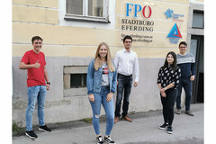 vlnr Maximilian Heger, Lara Brandstätter, David Aichinger, Nicole Umenberger, Silvio Hemmelmayr vlnr Maximilian Heger, Lara Brandstätter, David Aichinger, Nicole Umenberger, Silvio Hemmelmayr