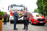 Zwei neue Fahrzeuge für die FF Moosbach eingeweiht Zwei neue Fahrzeuge für die FF Moosbach eingeweiht