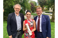 Thomas Enzinger, Verena Barth-Jurca und Festival-Präsident und Bürgermeister von Bad Ischl Hannes Heide Thomas Enzinger, Verena Barth-Jurca und Festival-Präsident und Bürgermeister von Bad Ischl Hannes Heide