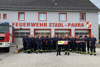 Wirtschaftslandesrat sagt mit einem Gutschein bei der FF Stadl-Paura Wirtschaftslandesrat sagt mit einem Gutschein bei der FF Stadl-Paura