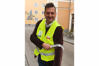 LAbg. Gruber mit Warnweste LAbg. Gruber mit Warnweste