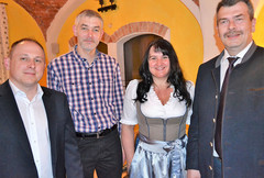 Maximilian Huber, Bernhard Samhaber, Martina Huber, LAbg. Rudolf Kroiß Maximilian Huber, Bernhard Samhaber, Martina Huber, LAbg. Rudolf Kroiß