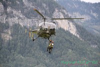 Alouette bei Windenbergung Alouette bei Windenbergung