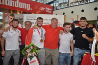 Empfang des Olympia-Teams in Wien Schwechat Empfang des Olympia-Teams in Wien Schwechat