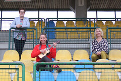 gm. LAbg. Mag. Dr. Elisabeth Kölblinger, Kinderliedermacherin Mai Cocopelli und GF KUF Mag. Simone Lindinger M.A. gm. LAbg. Mag. Dr. Elisabeth Kölblinger, Kinderliedermacherin Mai Cocopelli und GF KUF Mag. Simone Lindinger M.A.