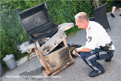 Begutachtung des Gasgrillers Begutachtung des Gasgrillers