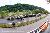 Unfallstelle in Puchenau Unfallstelle in Puchenau