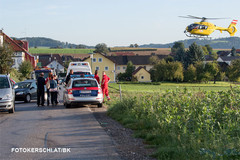 Unfallstelle in Luftenberg Unfallstelle in Luftenberg
