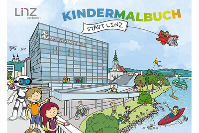 Neues Kindermalbuch der Stadt Linz