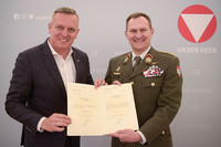 Verteidigungsminister Kunasek und Brigadier Wolfgang Wagner Verteidigungsminister Kunasek und Brigadier Wolfgang Wagner
