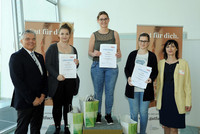 Gewerbe-Spartenobmann Leo Jindrak, Lisa-Maria Adler, Bianca Resch, Julia Huemer, LIM Eva Danner-Parzer Gewerbe-Spartenobmann Leo Jindrak, Lisa-Maria Adler, Bianca Resch, Julia Huemer, LIM Eva Danner-Parzer
