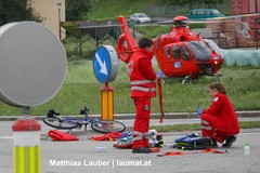 Unfallstelle in Bachmanning Unfallstelle in Bachmanning