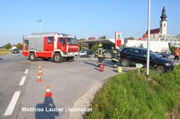 Unfallstelle in Gunskirchen Unfallstelle in Gunskirchen