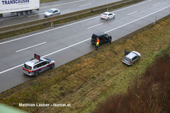 Unfallstelle auf der A1 Unfallstelle auf der A1