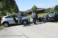 Unfallstelle in Offenhausen Unfallstelle in Offenhausen