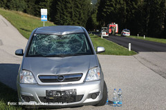 Unfallstelle auf der L1209 Unfallstelle auf der L1209