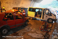 Unfallstelle im Falkensteintunnel Unfallstelle im Falkensteintunnel