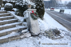 Unfallstelle in Pram Unfallstelle in Pram