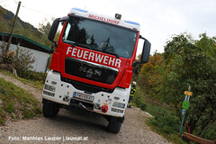 das schwere Rüstfahrzeug der FF Micheldorf am Einsatzort das schwere Rüstfahrzeug der FF Micheldorf am Einsatzort