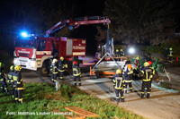 Bergung des Traktorgespanns Bergung des Traktorgespanns