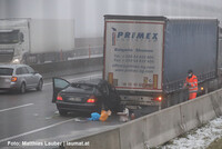Unfallstelle auf der A8 Unfallstelle auf der A8