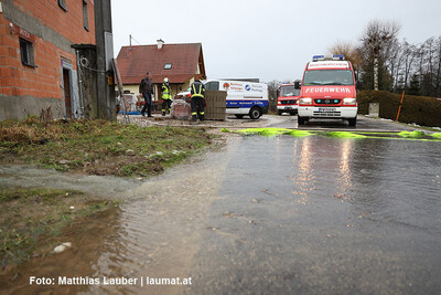 Kleinräumige Überflutung auch in Buchkirchen