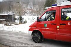 Feuerwehr am Weg zum Einsatzort Feuerwehr am Weg zum Einsatzort