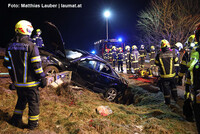Einsatzkräfte an der Unfallstelle Einsatzkräfte an der Unfallstelle