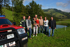 Der neue Löschteich in Konradsheim Der neue Löschteich in Konradsheim