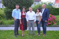 v.l.n.r.: Wolfgang Brandstätter, Monika Sohneg, Markus Tempelmayr, Sabine Herndl, ÖVP Bezirksobmann Christian Dörfel v.l.n.r.: Wolfgang Brandstätter, Monika Sohneg, Markus Tempelmayr, Sabine Herndl, ÖVP Bezirksobmann Christian Dörfel
