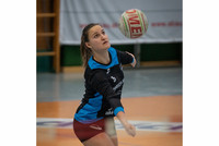 Verena Hieslmair beim Zuspiel Verena Hieslmair beim Zuspiel