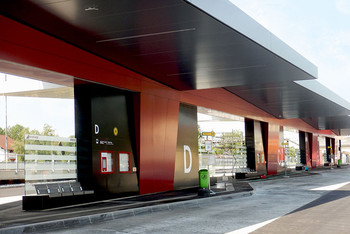 Der neue Busterminal in Ried im Innkreis Der neue Busterminal in Ried im Innkreis