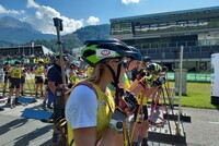 Biathleten am Start Biathleten am Start