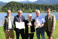 Bgm. Leopold Schilcher, LTP Stanek, Leopoldine Trausner, Franz Trausner und ÖVP-GV Hansjörg Peer Bgm. Leopold Schilcher, LTP Stanek, Leopoldine Trausner, Franz Trausner und ÖVP-GV Hansjörg Peer