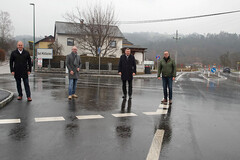 Landesrat Mag. Günther Steinkellner, LAbg. Günter Pröller, Vizebürgermeister Mag. David Allerstorfer und Bauausschussobmann Wolfgang Seyr Landesrat Mag. Günther Steinkellner, LAbg. Günter Pröller, Vizebürgermeister Mag. David Allerstorfer und Bauausschussobmann Wolfgang Seyr