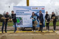 Spatenstich für das neue Leichtathletik-Zentrum Oberösterreich Spatenstich für das neue Leichtathletik-Zentrum Oberösterreich