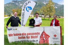 Klaus Waselmayr (Fa. Piesslinger), Benjamin Kirchweger (OSL), Gudrun Kirchweger (ehrenamtliche Mitarbeiterin) Klaus Waselmayr (Fa. Piesslinger), Benjamin Kirchweger (OSL), Gudrun Kirchweger (ehrenamtliche Mitarbeiterin)