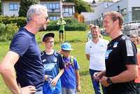 Sportreferent LH-Stv. Michael Strugl mit Hoffenheim-Trainer-Star Julian Nagelsmann. Sportreferent LH-Stv. Michael Strugl mit Hoffenheim-Trainer-Star Julian Nagelsmann.