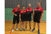 Team TuS - von links nach rechts: Harald Waibel, Verena Rösner, Otto Kefer, Reinhard Hübner (nicht im Einsatz), es fehlt Manfred Rühl Team TuS - von links nach rechts: Harald Waibel, Verena Rösner, Otto Kefer, Reinhard Hübner (nicht im Einsatz), es fehlt Manfred Rühl