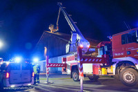 Teleskopmastbühne der FF Spital am Pyhrn im Einsatz Teleskopmastbühne der FF Spital am Pyhrn im Einsatz