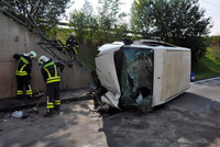 Unfallstelle in Steyregg Unfallstelle in Steyregg