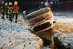 Unfallfahrzeug vor der Bergung Unfallfahrzeug vor der Bergung